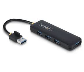 StarTech černá / USB-A hub / 4 porty / 5 Gbps / napájený