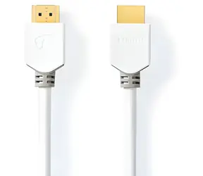 Nedis HDMI - HDMI bílá / Kabel / High Speed / 4K 60Hz / ARC / 18 Gbps / 1.5 m