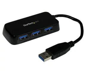 StarTech USB Hub Mini 4 porty černá / Rozbočovač / USB 3.0 / 4x USB-A / 5 Gbps