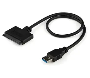 StarTech USB 3.0 - SATA adaptér pro 2.5" HDD/SSD černá / Adaptér / ASMedia ASM1153E / 0,5 m