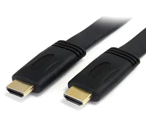 StarTech černá / HDMI kabel plochý / HDMI-HDMI (M/M) / 5m / 4K