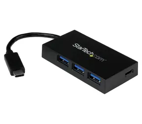 StarTech USB-C Hub černá / USB hub / 4 porty / 3x USB-A / 1x USB-C / 5 Gb/s