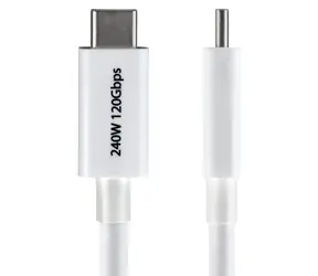 StarTech Thunderbolt 5 bílá / Kabel / 0,5 m / 80/120 Gb/s / 240 W / 8K 60Hz