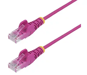 StarTech CAT6 U/UTP Slim růžová / Síťový kabel / 5 m / RJ-45 / PoE