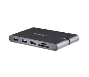 StarTech Multiportový adaptér USB-C na HDMI, VGA a LAN černá / Adaptér / USB 3.2 Gen2 / Ethernet RJ-45 / čtečka karet
