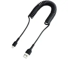 StarTech USB-A - Lightning černá / Kabel / kroucený / 1 m