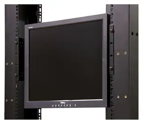 StarTech rámeček pro montáž monitoru do racku černý / Rámeček pro monitor / Rack 4U / ocel