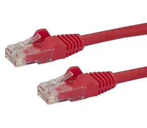 StarTech červená / Patch kabel UTP CAT6 / 0,5 m / RJ-45 / PoE