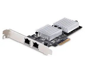 StarTech 10G PCIe síťová karta / Síťová karta / 10GBASE-T / NBASE-T / 2x RJ-45 / PCI Express
