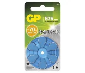 GP ZA675F / Baterie do naslouchadel / 6 ks / PR44