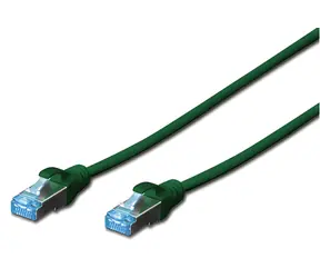 Digitus zelený / Patch kabel / Cat 5e / SF/UTP / AWG 26/7 / 1 m