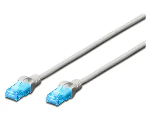Digitus šedý / Patch kabel / UTP / CAT 5e / 1,5 m