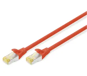 Digitus červená / Patch kabel / Cat 6A / S/FTP (PiMF) / LSOH / 3 m