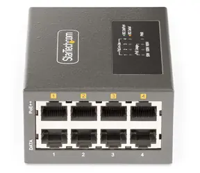 StarTech AS445C-POE-INJECTOR / PoE injektor / 4-portový / IEEE 802.3af/at/bt / 95W