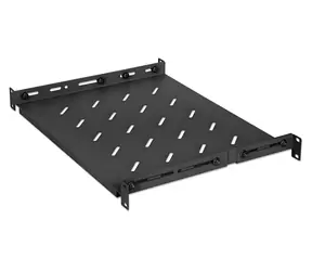 Intellinet 714082 černá / Police pro RACK 19" / hloubka 350–550 mm / 1U / nosnost 20 kg