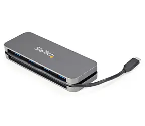 StarTech USB-C Hub 4 porty černá / Rozbočovač / 4x USB-A / USB 3.2 Gen 1 (5 Gb/s) / kabel 28 cm