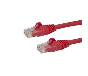 StarTech patch kabel Cat6 červená / Síťový kabel / UTP / RJ-45 / PoE / 10 m