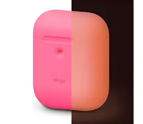 Elago AirPods 2 Silicone Case neonová růžová / Silikonové pouzdro / pro Apple AirPods 2