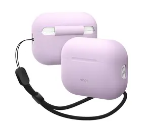 Elago AirPods Pro 2 Silicone Case levandulová / Pouzdro / Nylonové poutko