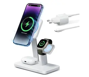 ESR CryoBoost bílá / Bezdrátová nabíječka 3v1 / MagSafe / 25W