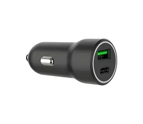 C-TECH USB-C PD 20W / Autonabíječka / 2x USB / Rychlé nabíjení