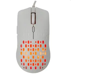 Baracuda OCTOPUS bílá / Herní myš / Optický senzor / 6D / 3600 DPI / RGB / USB