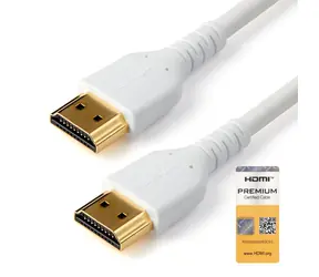 StarTech Premium HDMI bílá / Kabel / s Ethernetem / 2 m / HDR10 / 60 Hz / aramidová vlákna