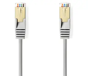 Nedis CAT5e 3m šedá / Patch kabel / SF/UTP / RJ45-RJ45