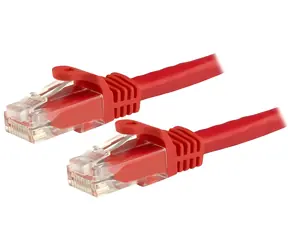 StarTech CAT6 Snagless červená / Síťový kabel / 1,5 m / RJ-45 / PoE / 24 AWG