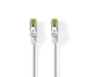 Nedis Síťový kabel CAT7 bílá / Patch kabel / S/FTP / RJ45 - RJ45 / 1 m / LSZH