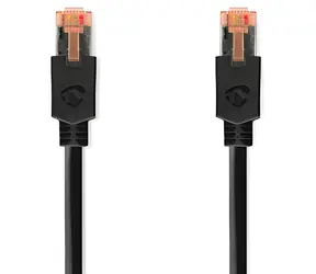 Nedis Síťový kabel CAT6 2 m antracitová / RJ45 - RJ45 / F/UTP / kulatý