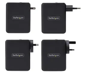 StarTech 140W GaN černá / Síťová nabíječka / 3x USB-C / 1x USB-A / Power Delivery