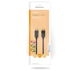 Nedis DisplayPort - DisplayPort 1 m černá / DisplayPort kabel / DP 1.4 / 8K 60 Hz / pozlacené konektory