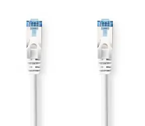 Nedis CAT6a S/FTP bílá / Síťový kabel / RJ45 - RJ45 / 2 m / Snagless / LSZH