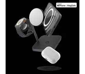 ZENS 4-in-1 MagSafe / Bezdrátová nabíjecí stanice / pro iPhone a Apple Watch
