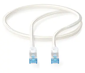 Nedis CAT6a 2m stříbrná / Patch kabel / S/FTP / RJ45-RJ45 / opletený