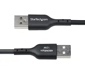 StarTech USB-A na USB-C černá / Kabel / USB 2.0 / rychlonabíjení / 3 m