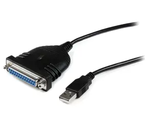 StarTech USB na DB-25 černá / Adaptér / paralelní port / 1,9 m