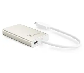 J5Create USB-C Multi-Adapter bílá / Adaptér / HDMI 4K / RJ-45 / 2x USB 3.2 Gen2 / PD 60W