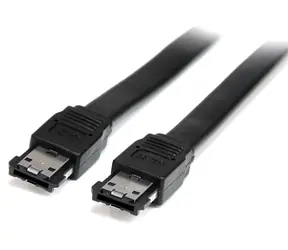 StarTech eSATA (M) - eSATA (M) černý / Propojovací kabel / 1,8 m / 6 Gbit/s