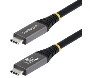 StarTech USB4 80Gbps 240W 0,5m černá / Kabel USB-C / DP2.1 / 8K60Hz / Rychlonabíjení