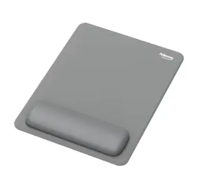 Fellowes BREYTA XL šedá / Podložka pod myš a zápěstí / silikonová výplň / Microban / 280 × 210 mm