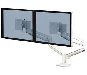Fellowes TALLO bílá / Držák monitoru / 2 ramena vedle sebe / do 40" / nosnost ramene 9 kg