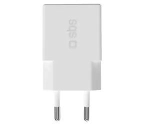 SBS Extra Slim bílá / Cestovní adaptér / USB-C / GaN / 30 W / PD