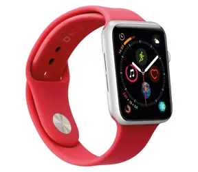 SBS Apple Watch 38/40/41 mm M červená / Řemínek / Silikon