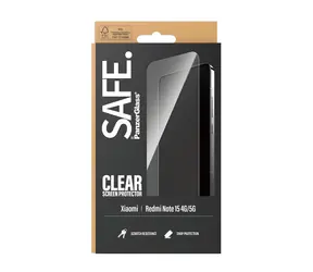 PanzerGlass SAFE UWF pro Xiaomi Redmi Note 15 4G/5G černá / Tvrzené sklo / Plně nalepovací / 0,4 mm / 11 g