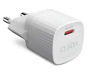SBS bílá / Cestovní adaptér / USB-C / 25 W / PD
