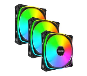 Montech RX120 PRO 3ks černá / Ventilátor / 120mm / PWM / ARGB / Reverse