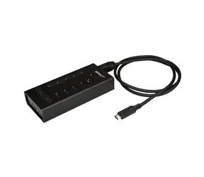 StarTech 7 Port USB-C černá / USB hub / 5x USB-A / 2x USB-C / Hliníkové tělo