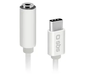 SBS bílá / Adaptér / USB-C - Jack 3,5 mm female